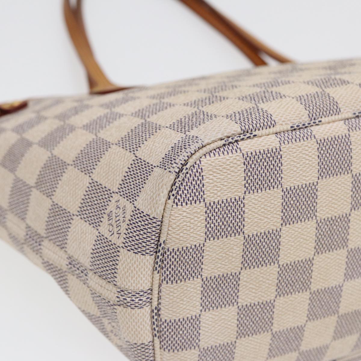 Louis Vuitton Neverfull Pm White Canvas Tote Bag