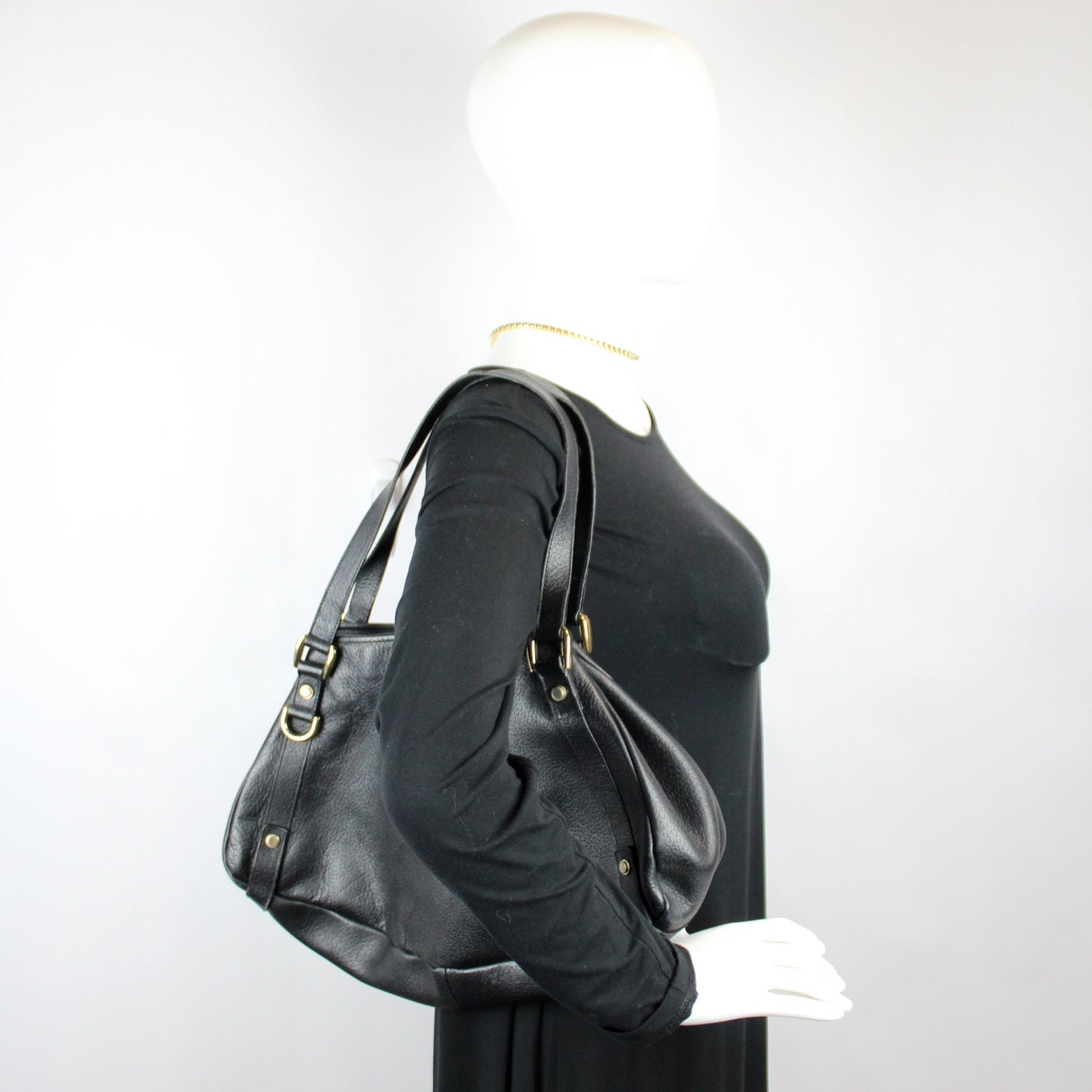 130736 Abbey Leather Tote Medium