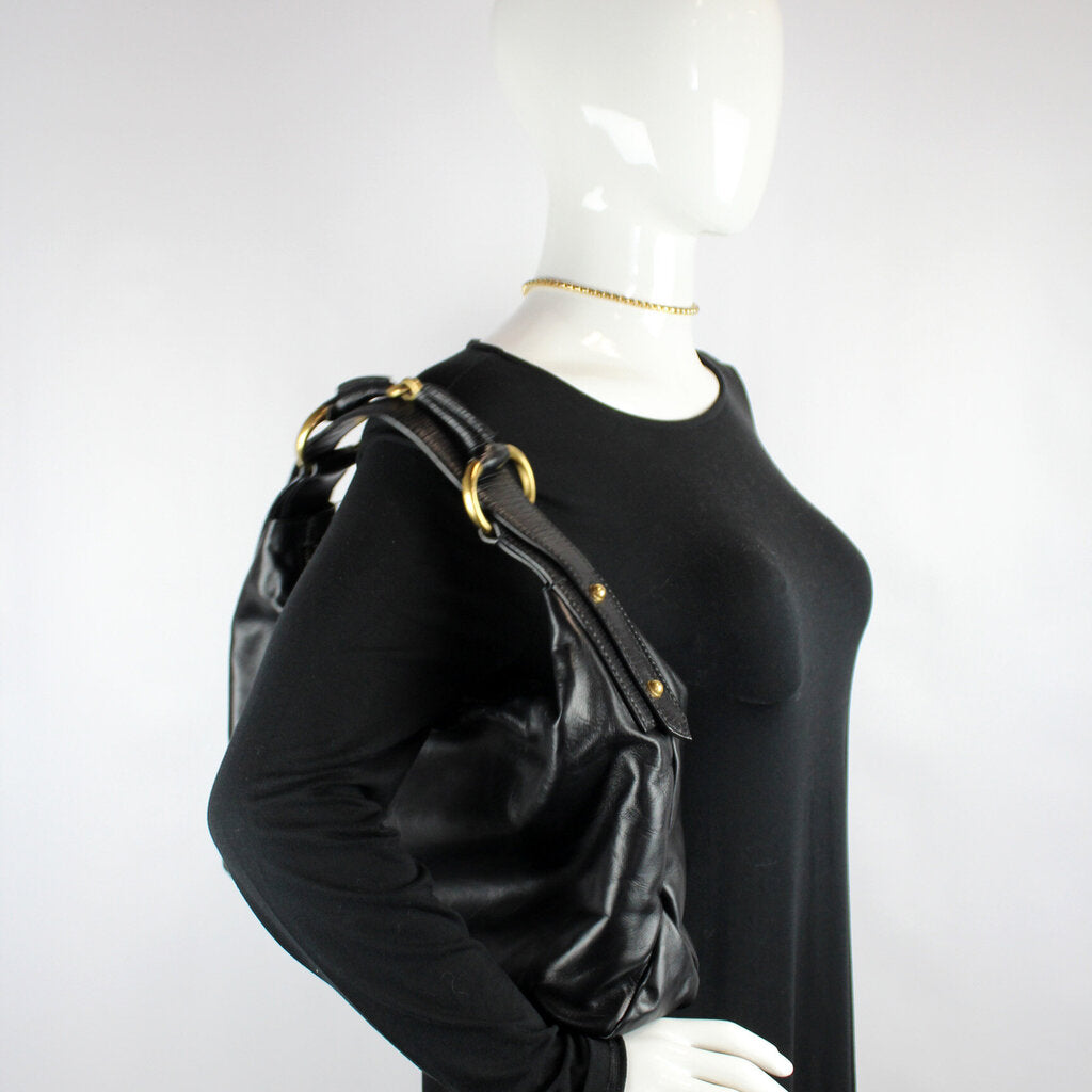 115867 Horsebit Leather Hobo