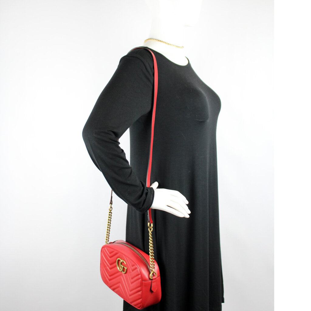 447632 Marmont Small Leather Camera Bag