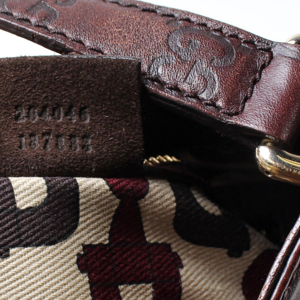 204046 Horsebit Suede Hobo
