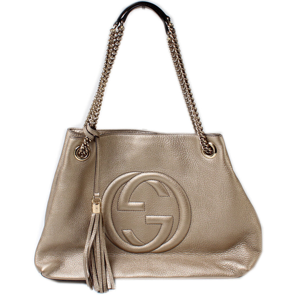 308982 Soho Leather Shoulder Medium