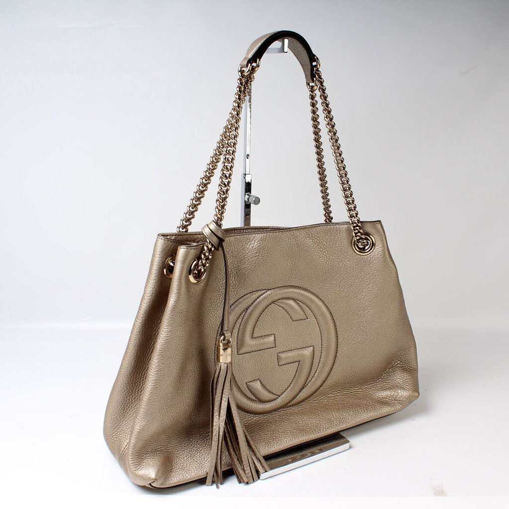 308982 Soho Leather Shoulder Medium