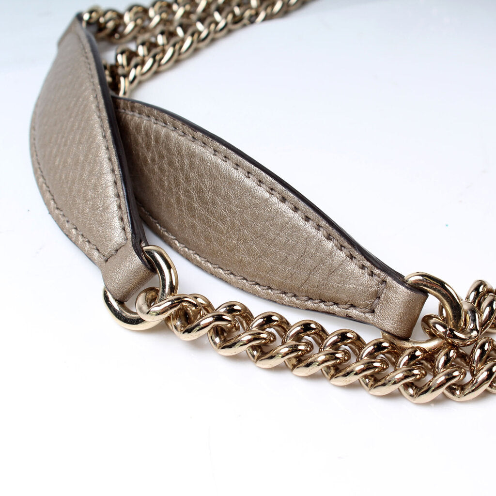 308982 Soho Leather Shoulder Medium