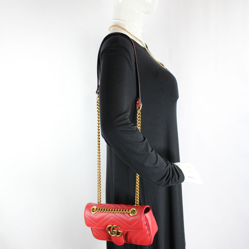 446744 Marmont Shoulder Mini Flap