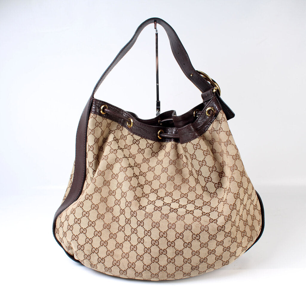 223951 Drawstring Canvas Hobo