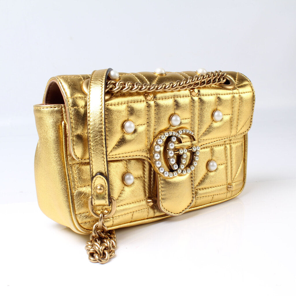 446744 Marmont Shoulder Mini Flap