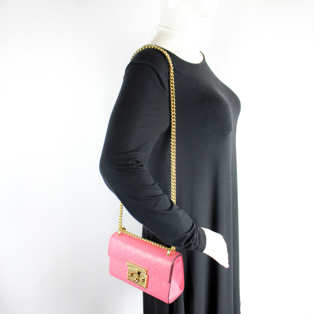 409487 Padlock Guccissima Small