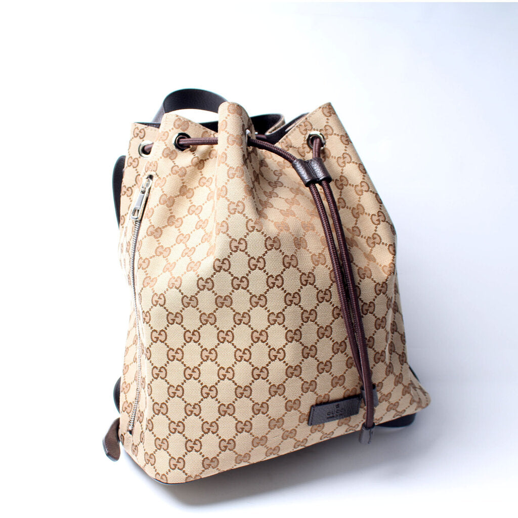 449175 GG Canvas Drawstring Backpack