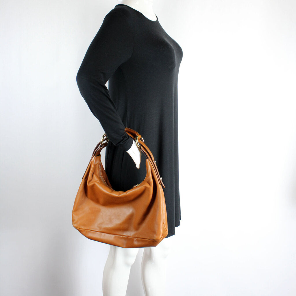 115867 Horsebit Leather Hobo