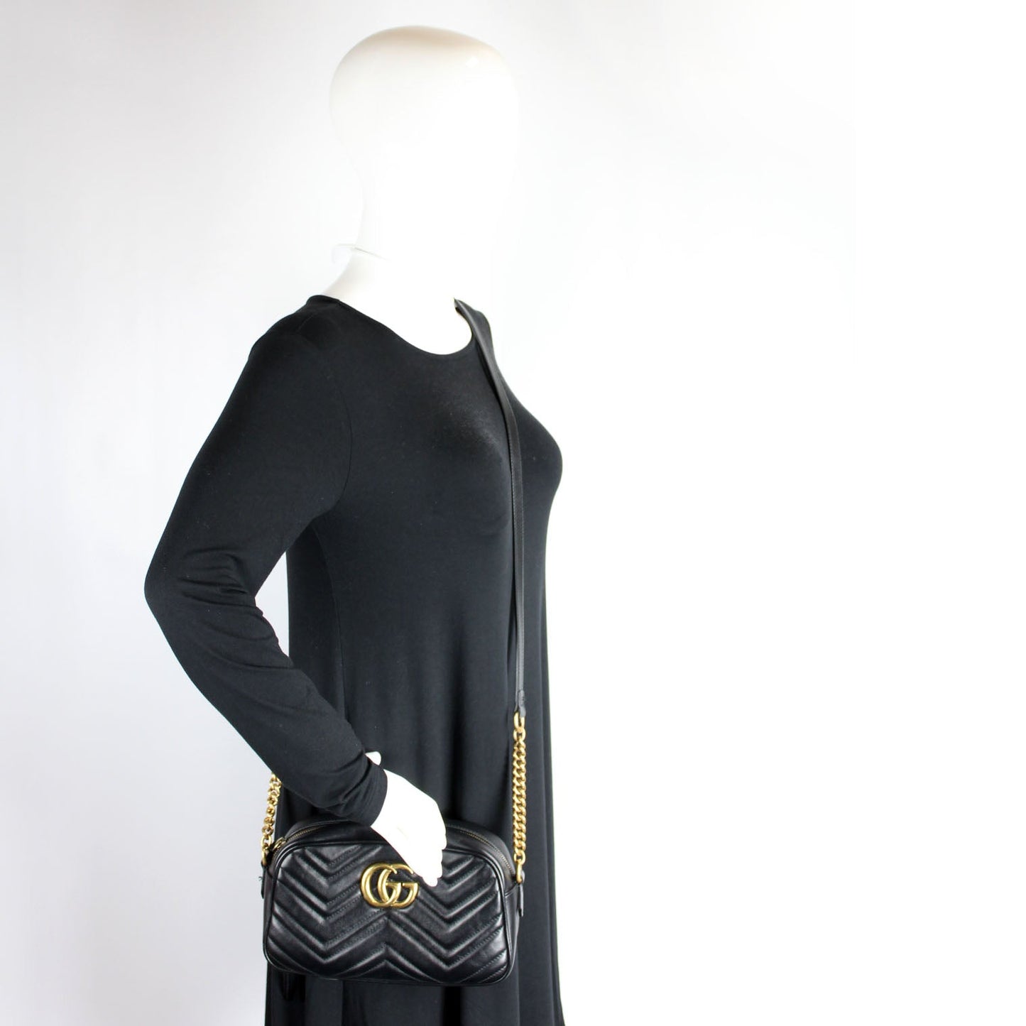 447632 Marmont Small Leather Camera Bag