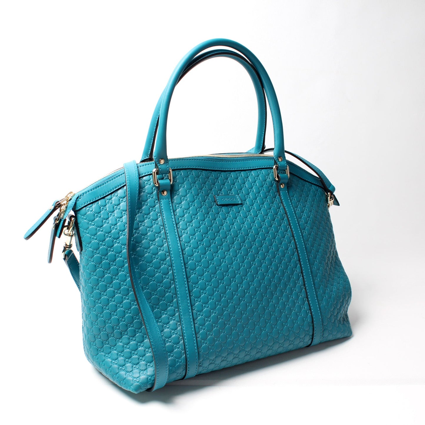 449657 Micro Guccissima Zip Tote