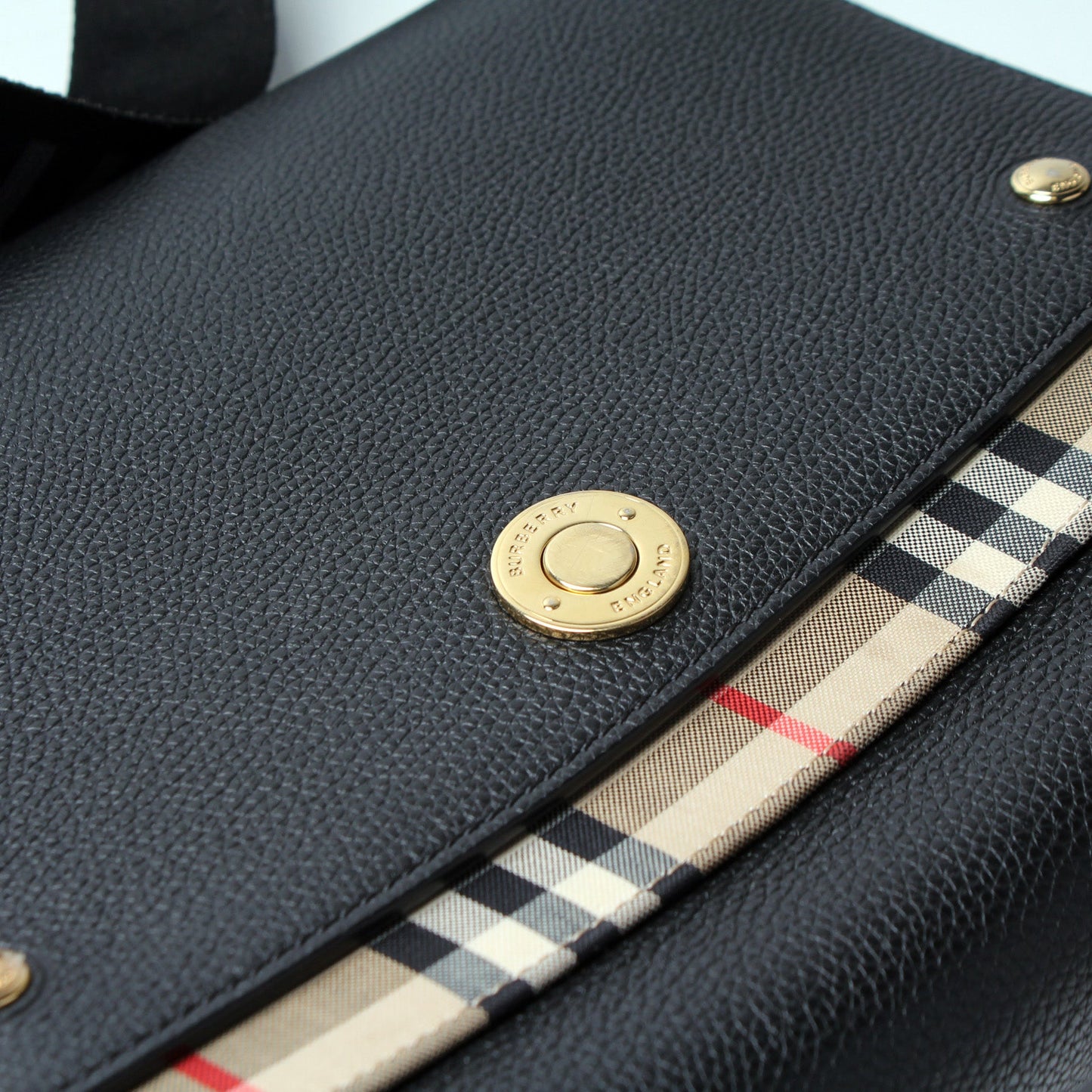 Note Crossbody Leather Vintage Check