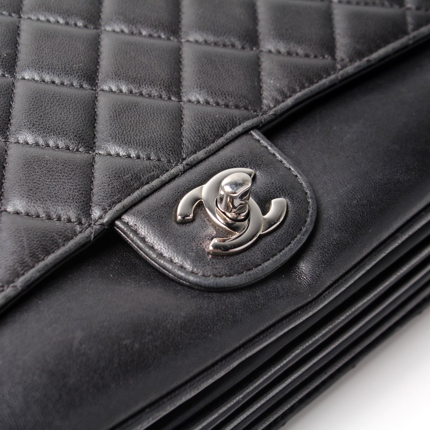 Chanel 4 Accordian Flap Lambskin 16M
