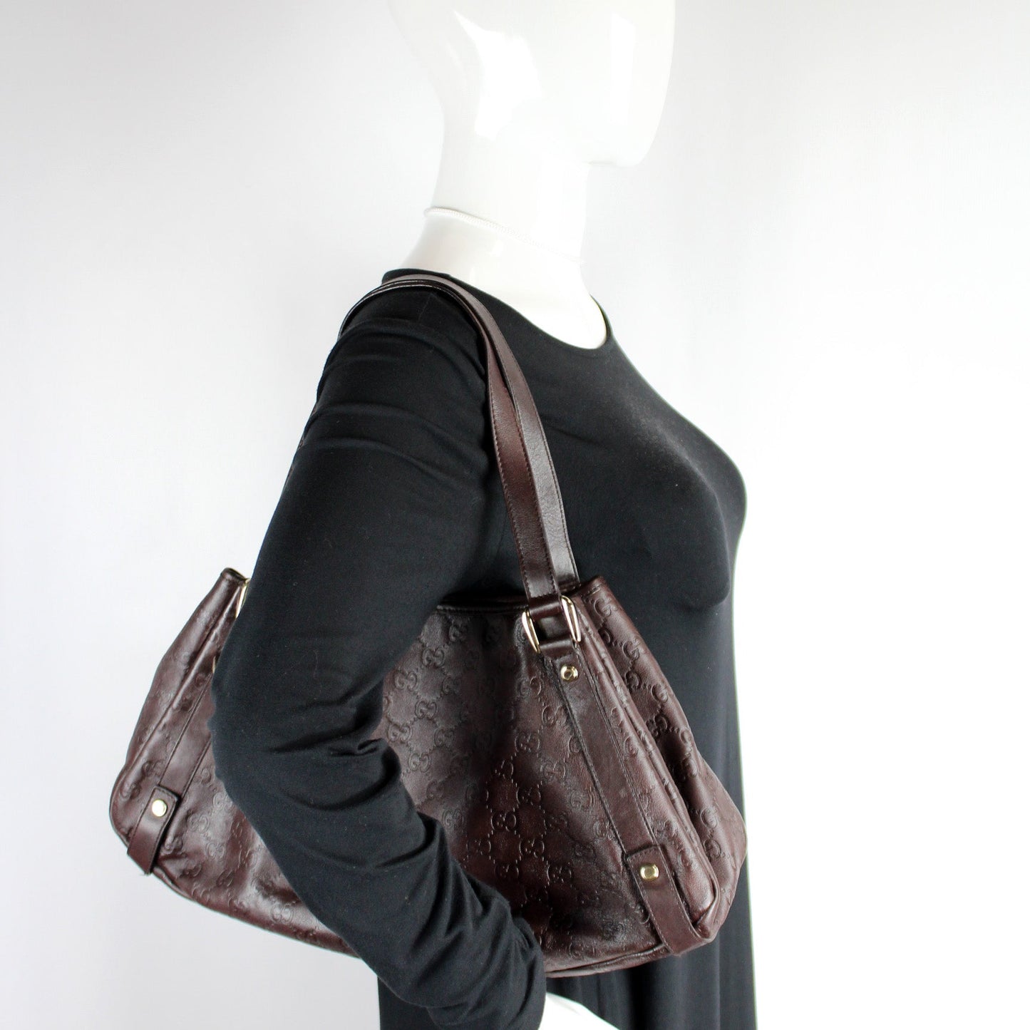 130736 Abbey Leather Tote Medium