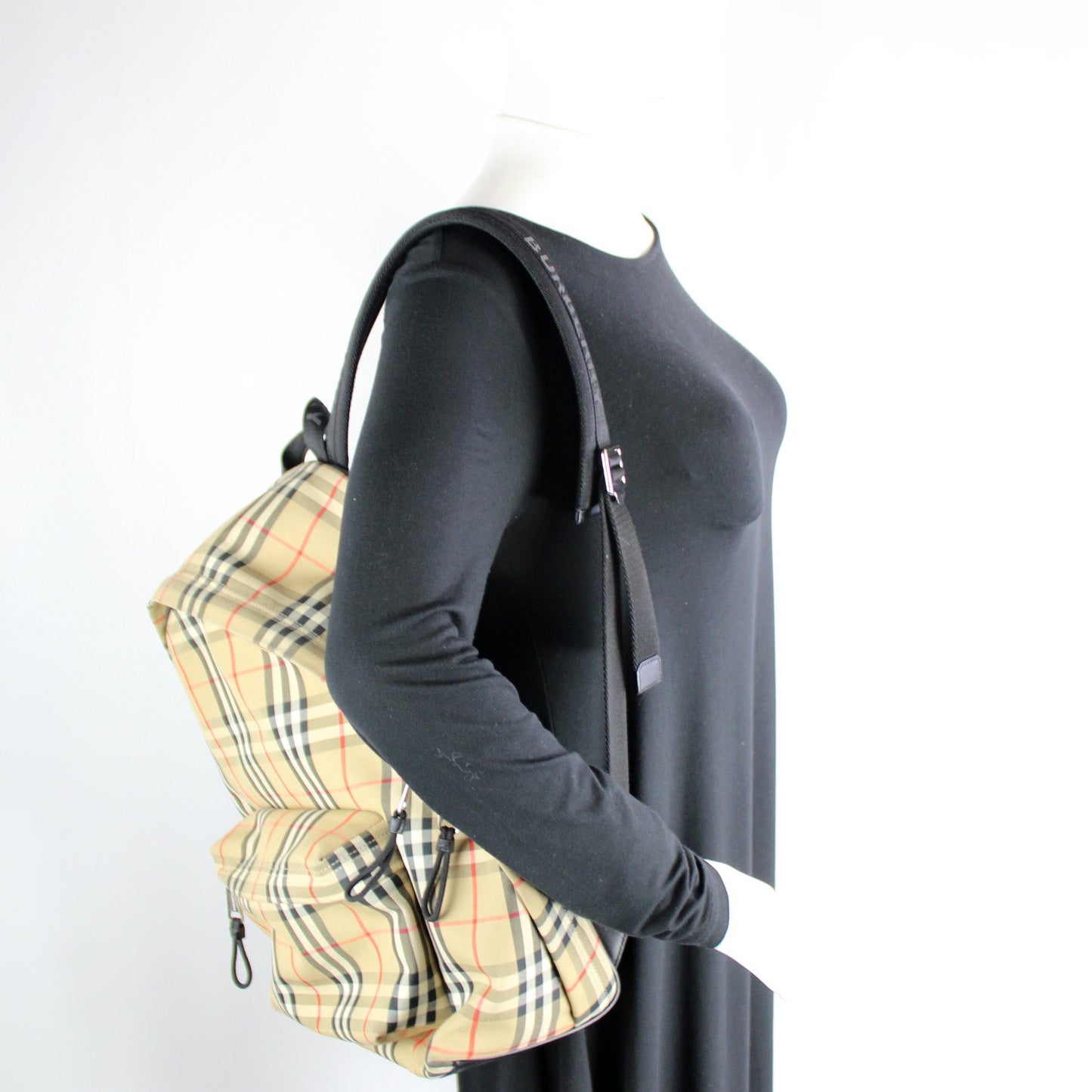 Vintage Check Nylon Backpack