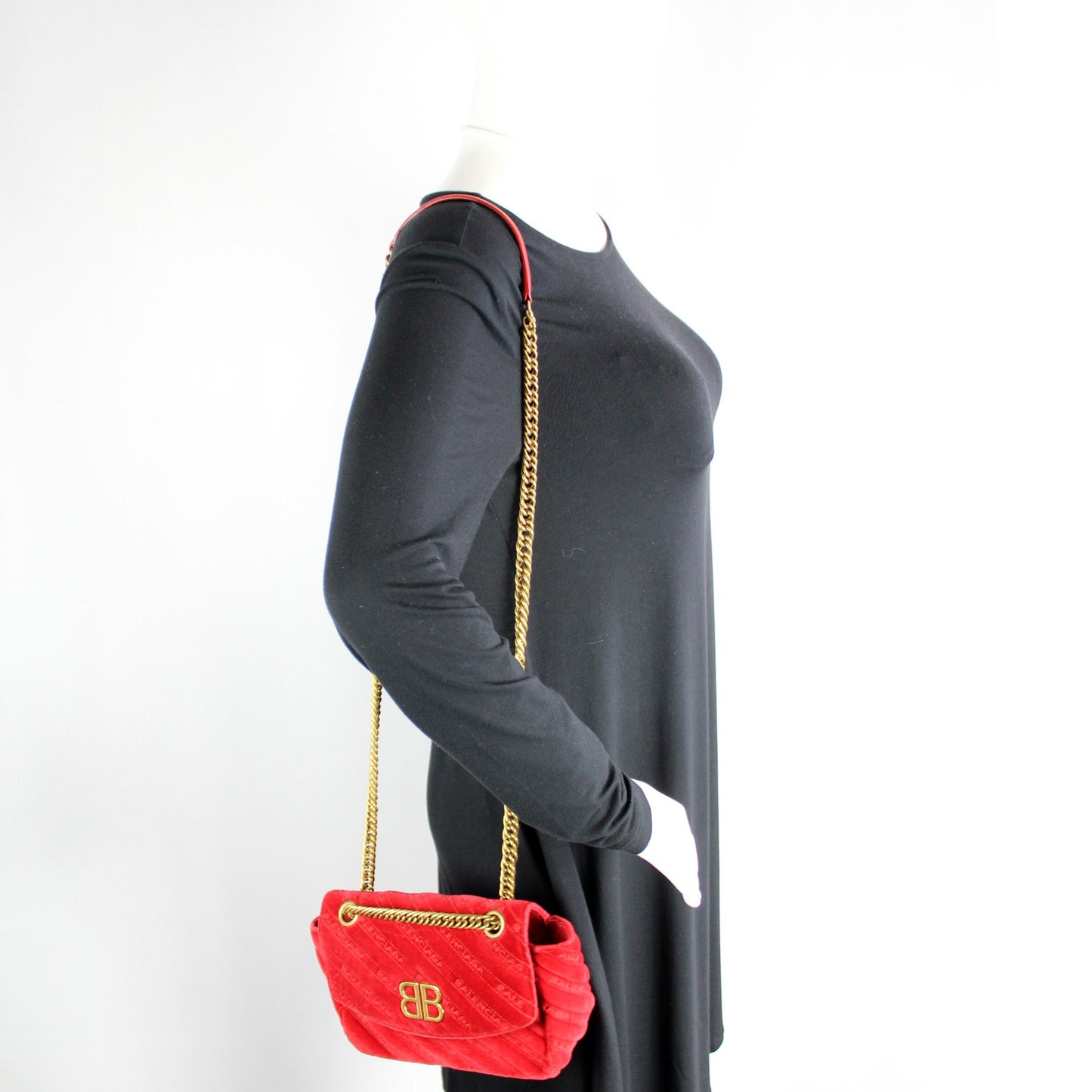 BB Chain Crossbody Velvet