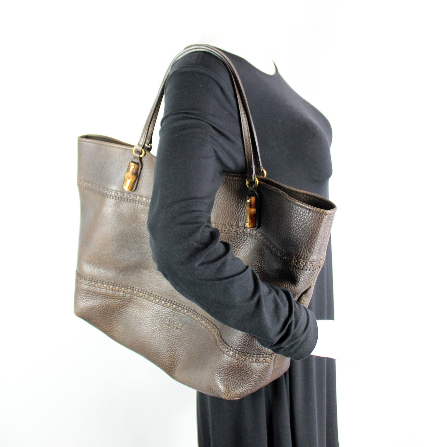 339000 Bamboo Leather Tote
