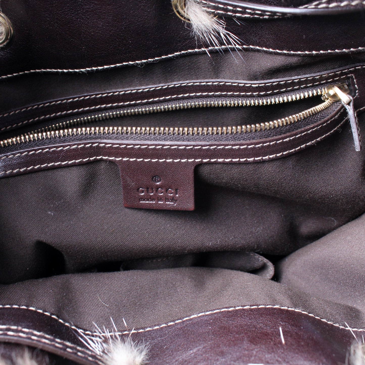 181498 GG Canvas Fur Royal Tote