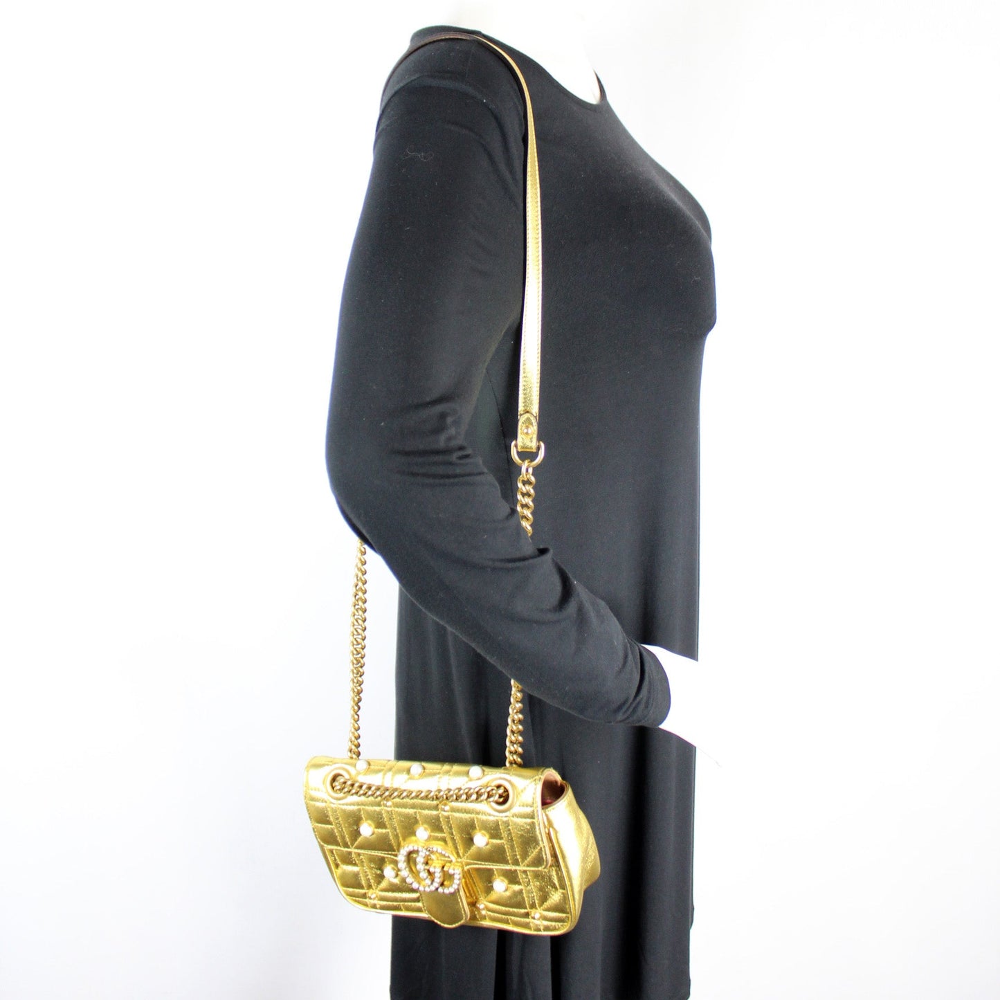 446744 Marmont Shoulder Mini Flap