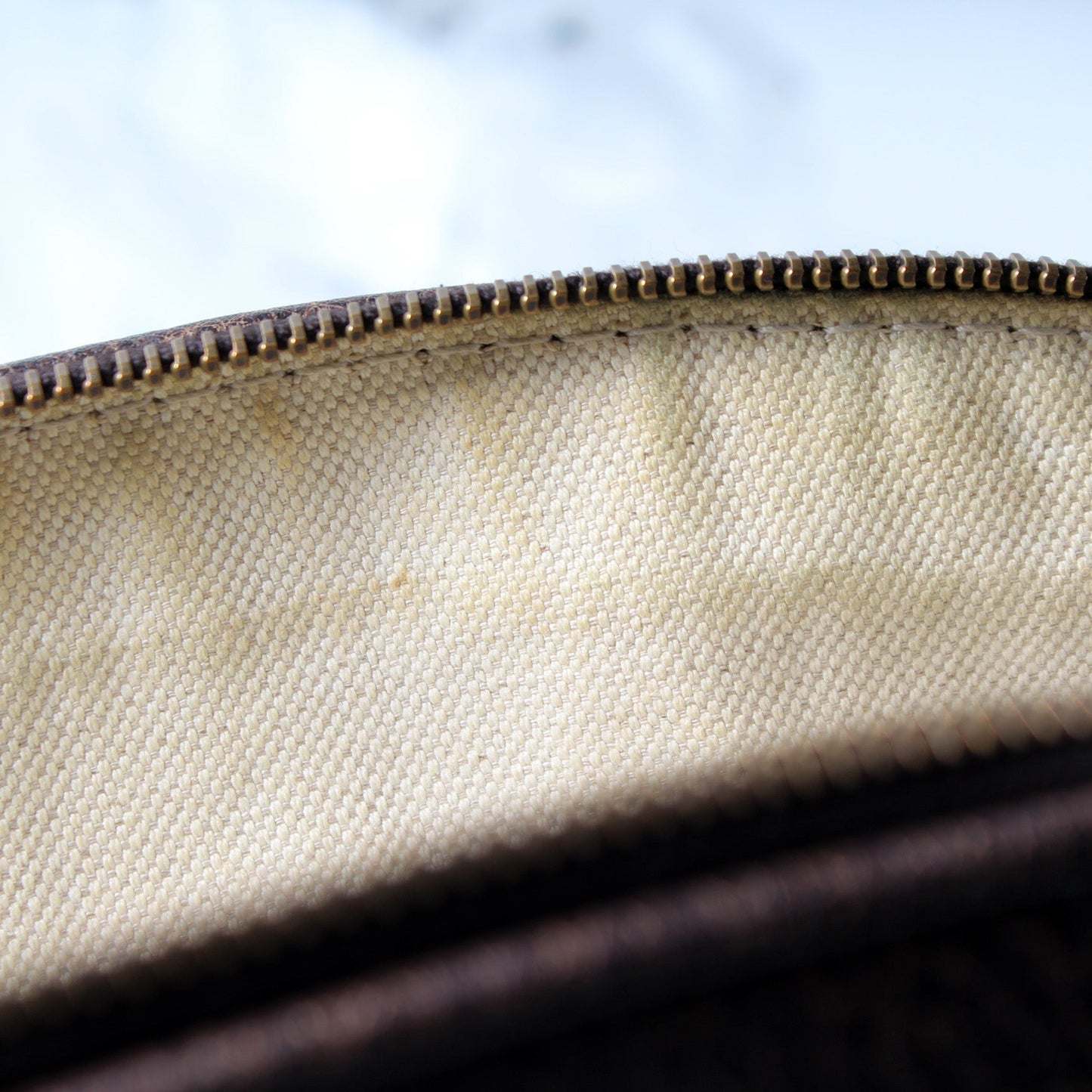 339002 GG Bamboo Canvas Shoulder Bag