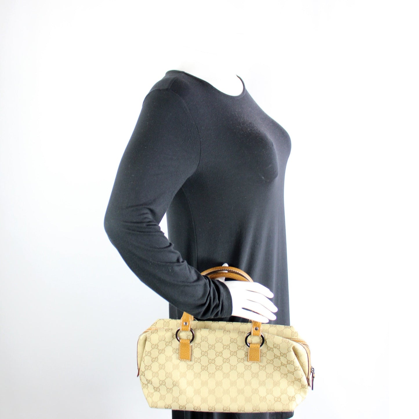 113009 GG Canvas Mini Boston