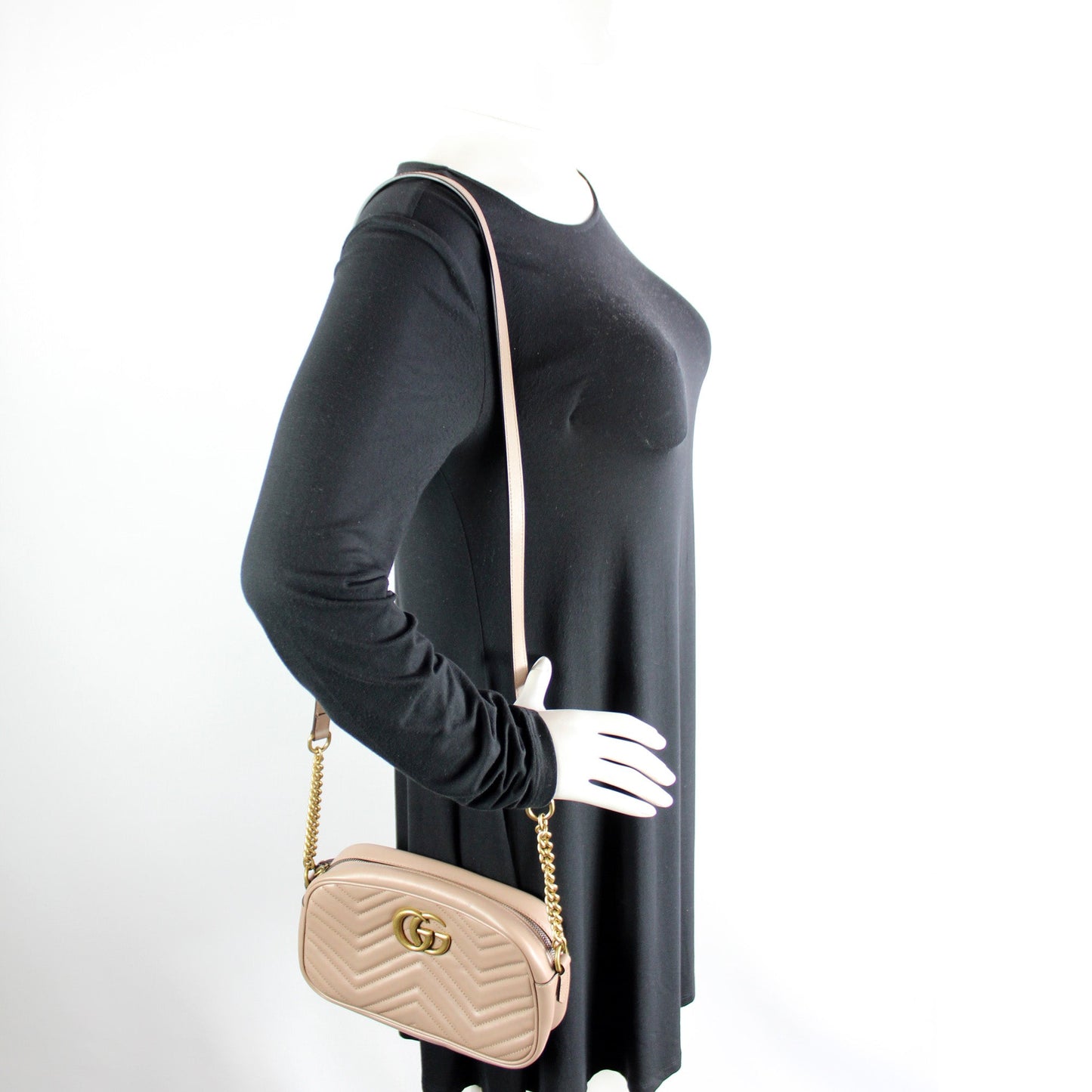 447632 Marmont Small Leather Camera Bag