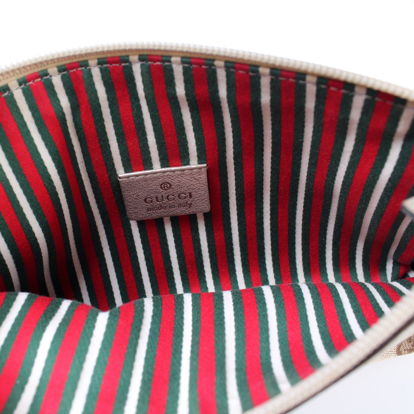 145750 GG Canvas D Ring Cosmetic Case