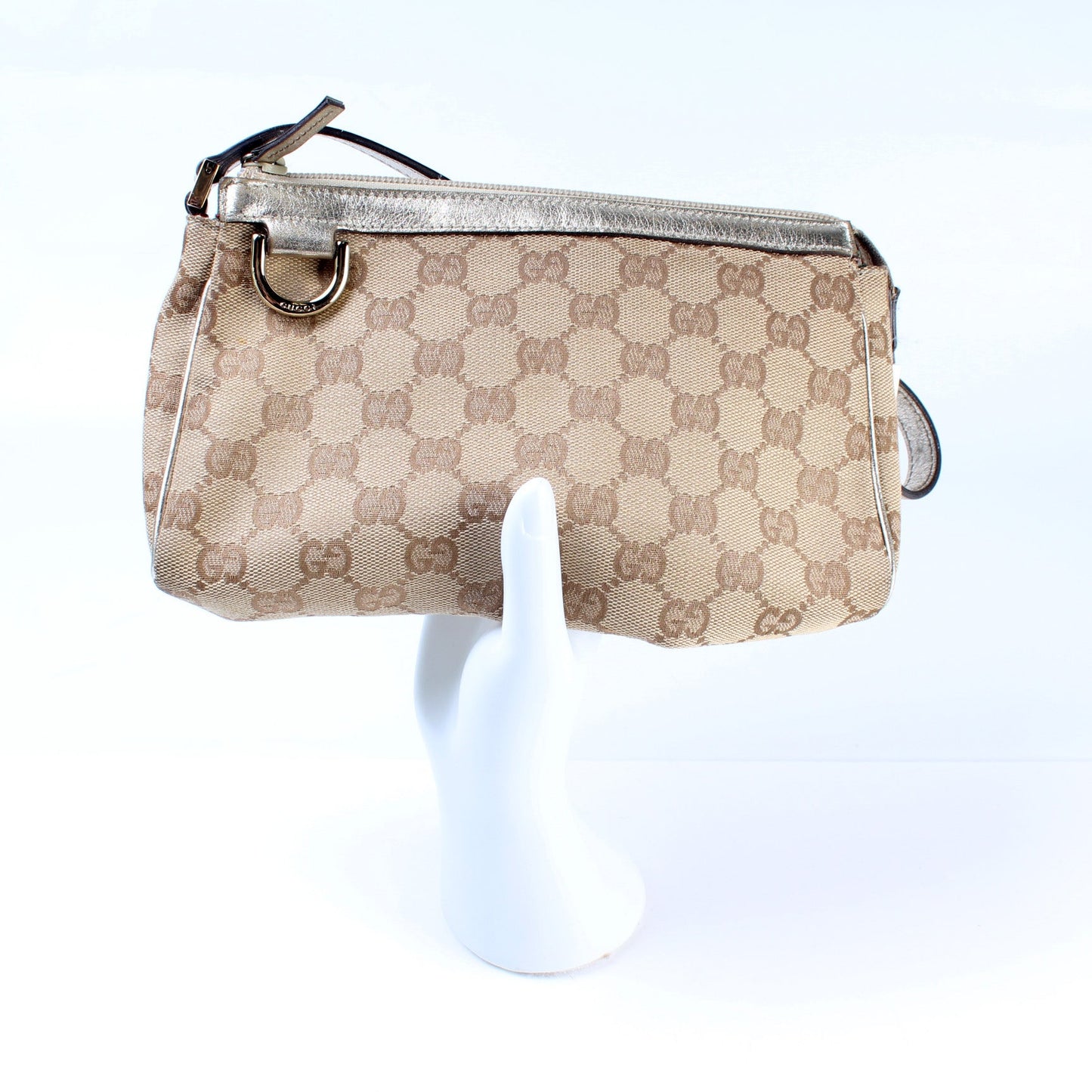 145750 GG Canvas D Ring Cosmetic Case