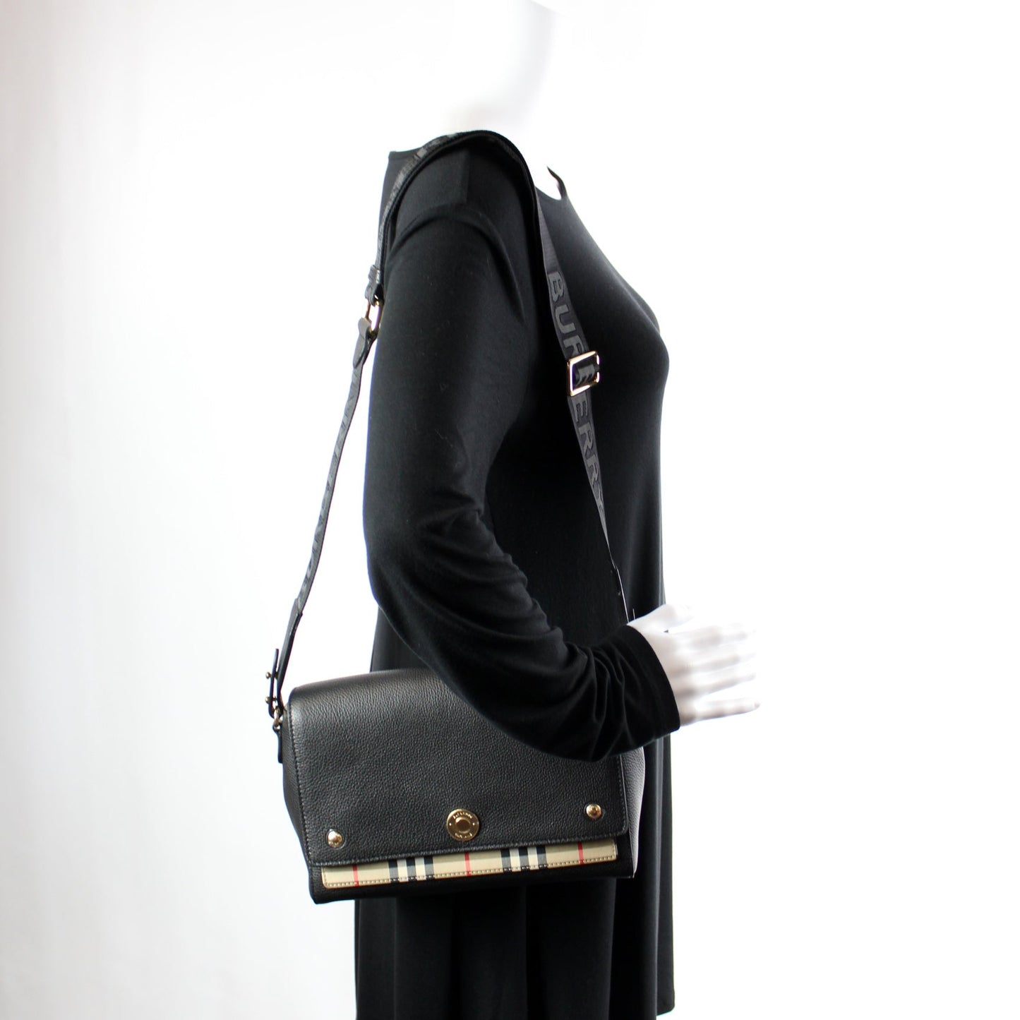 Note Crossbody Leather / Vintage Check