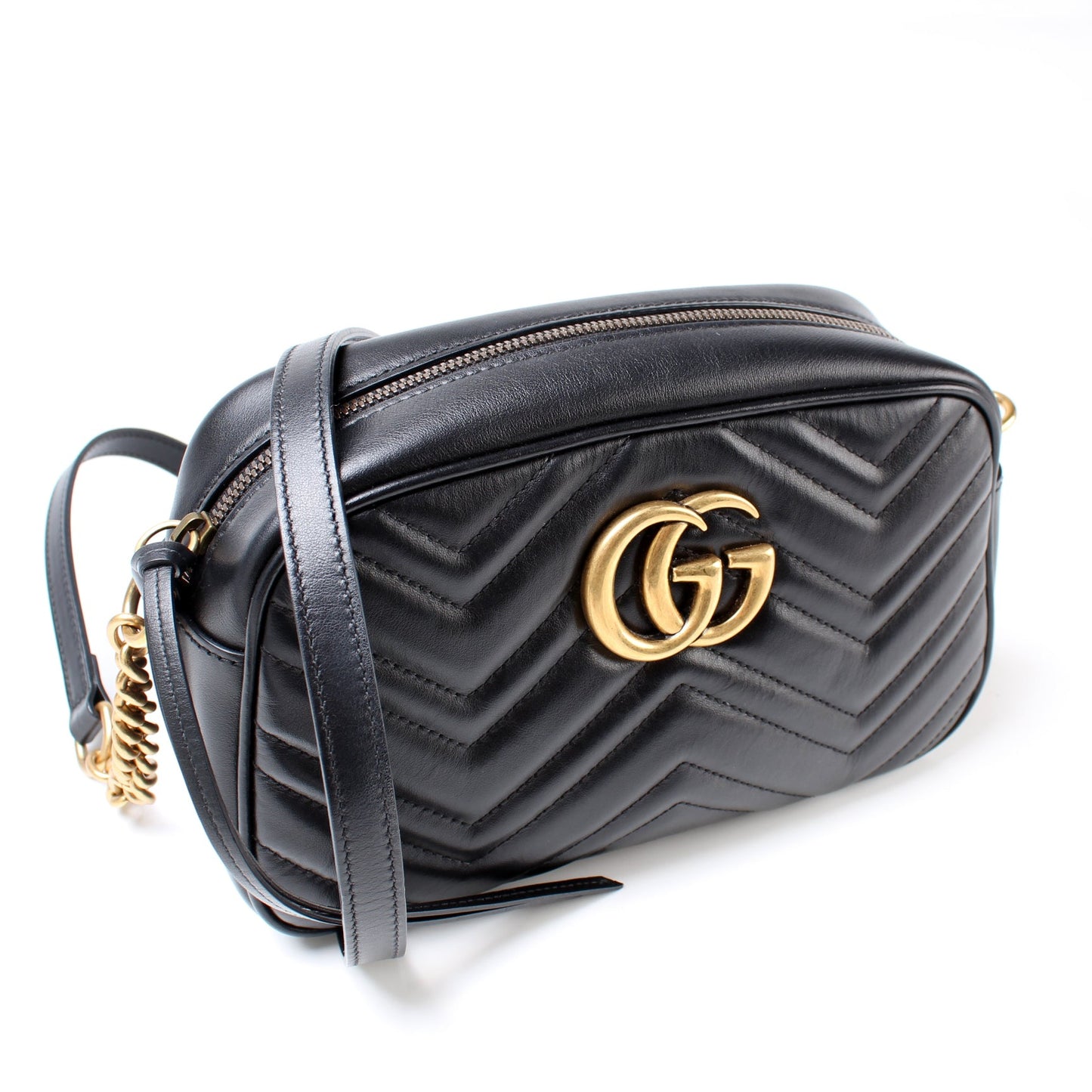 447632 Marmont Small Leather Camera Bag