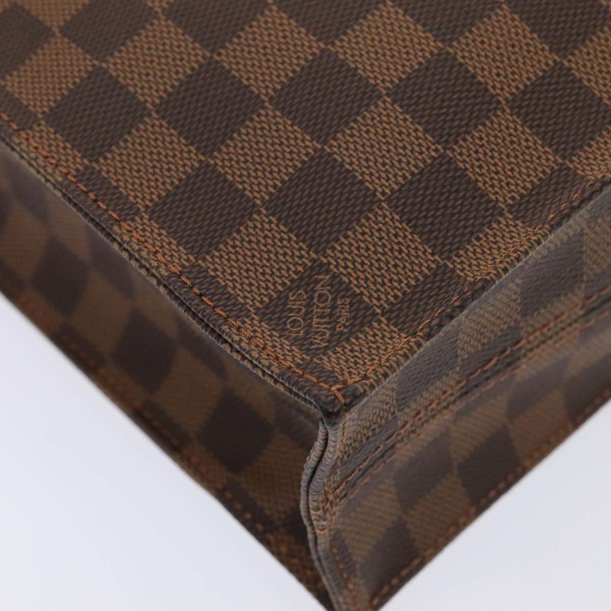 Louis Vuitton Sac Plat Brown Canvas Handbag