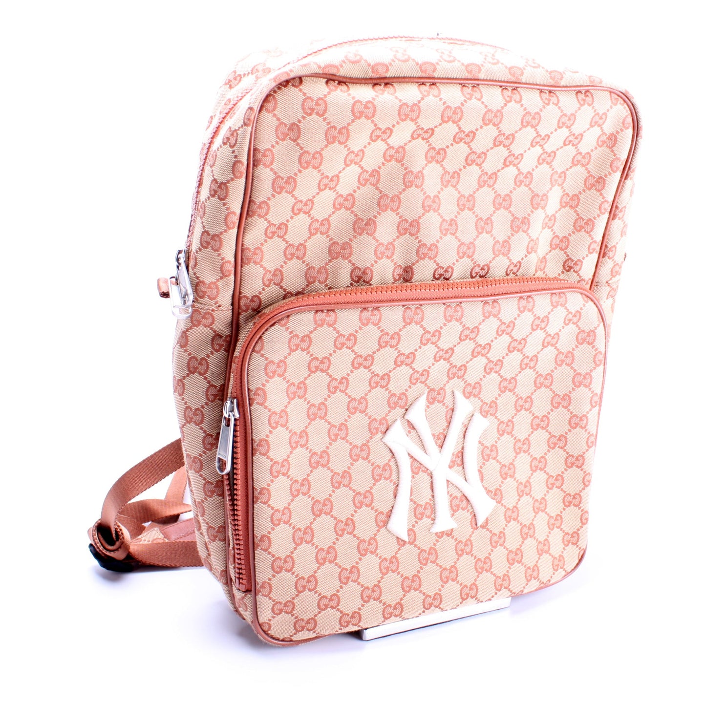 5367245 GG Canvas NY Yankees Medium Backpack