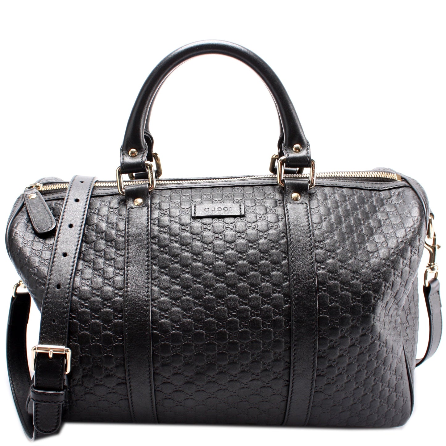 449646 Boston W/Strap Micro Guccissima