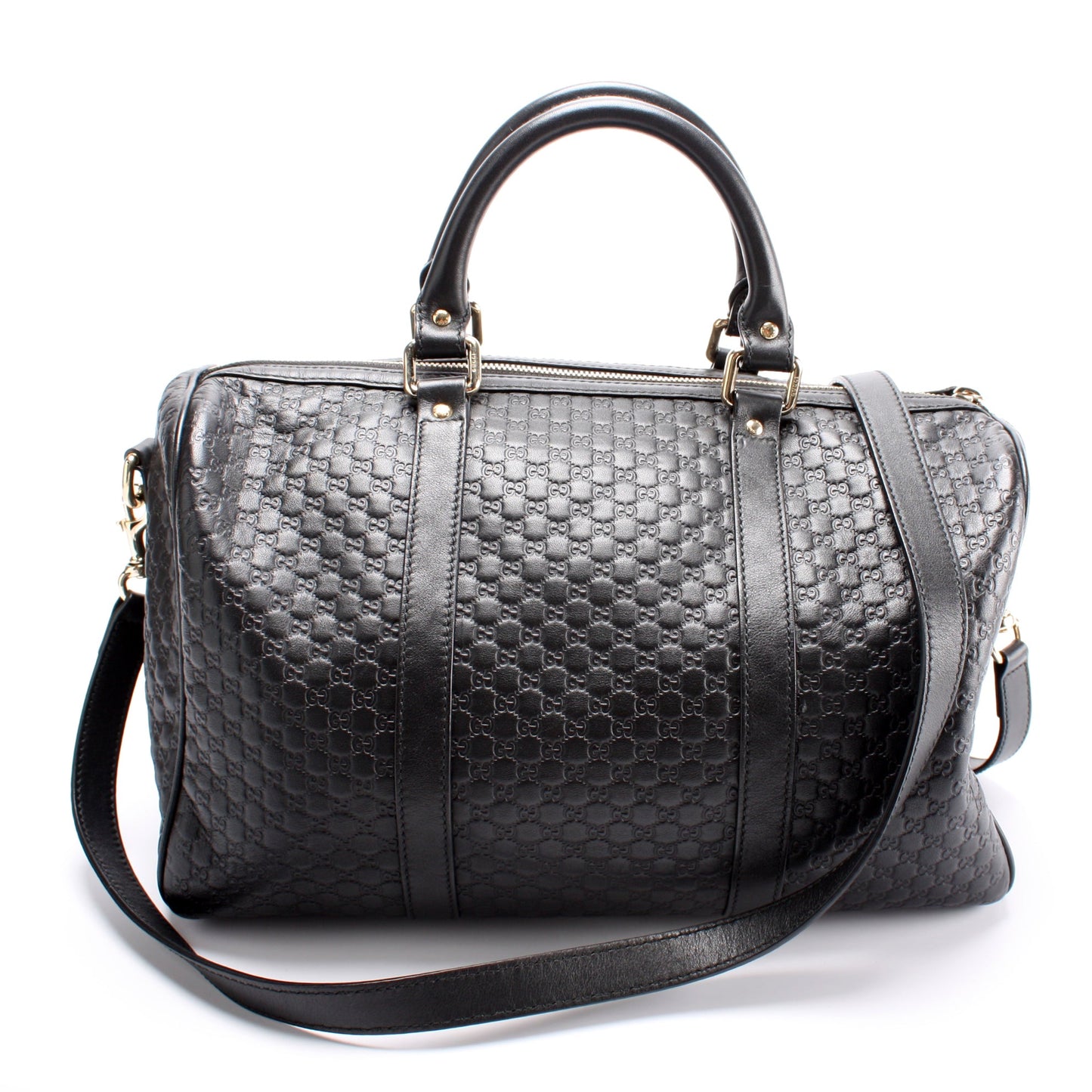 449646 Boston W/Strap Micro Guccissima