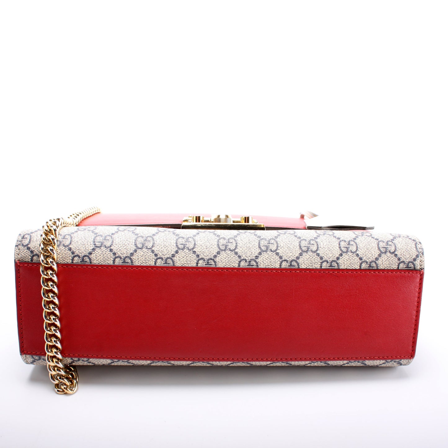 409486 Padlock GG Leather Shoulder Medium