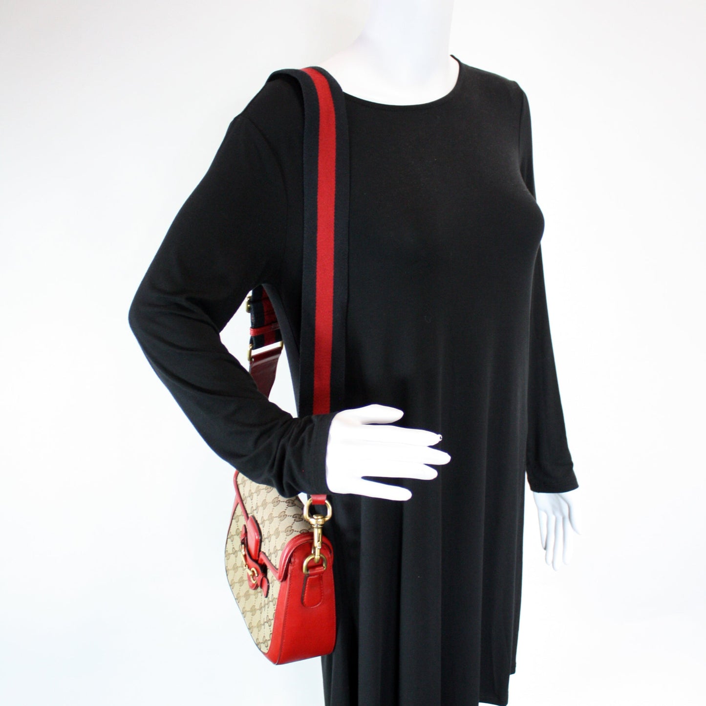 383848 GG Canvas Lady Web Original Shoulder Bag