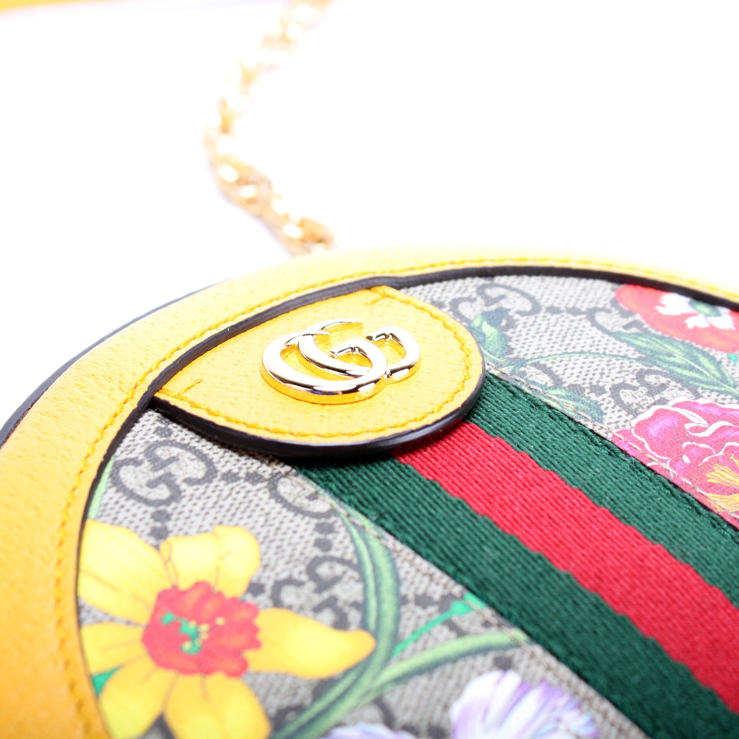550618 Ophidia GG Flora Round Small Crossbody