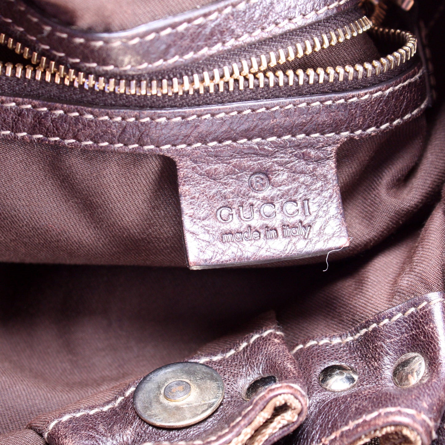 203624 GG Canvas Studded Pelam Medium
