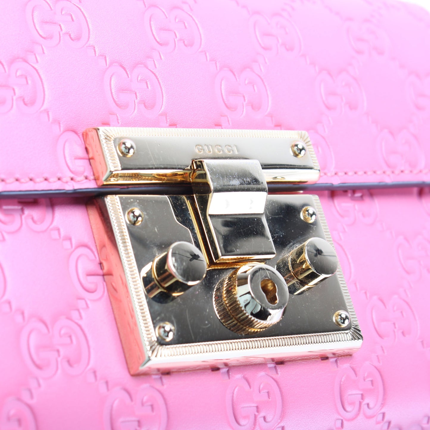 409487 Padlock Guccissima Small