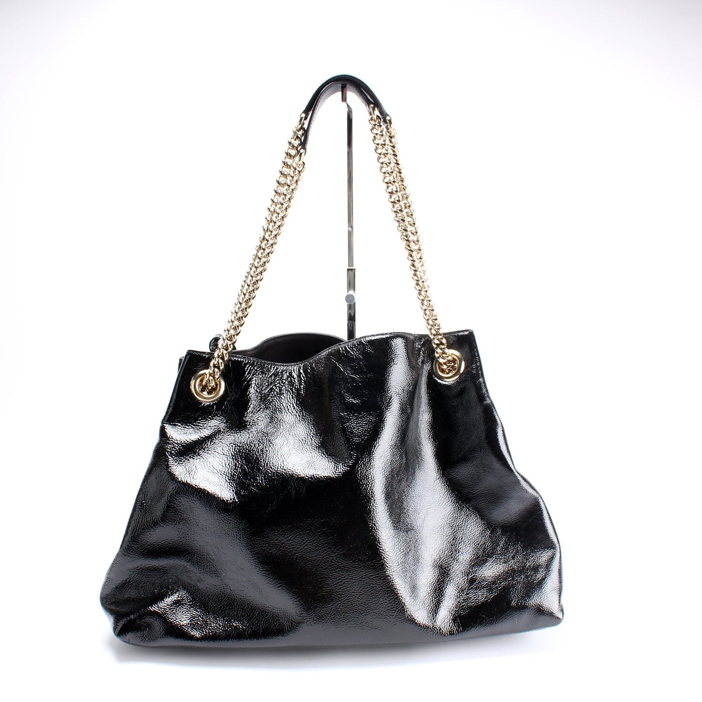 308982 Soho Patent Leather Shoulder Medium