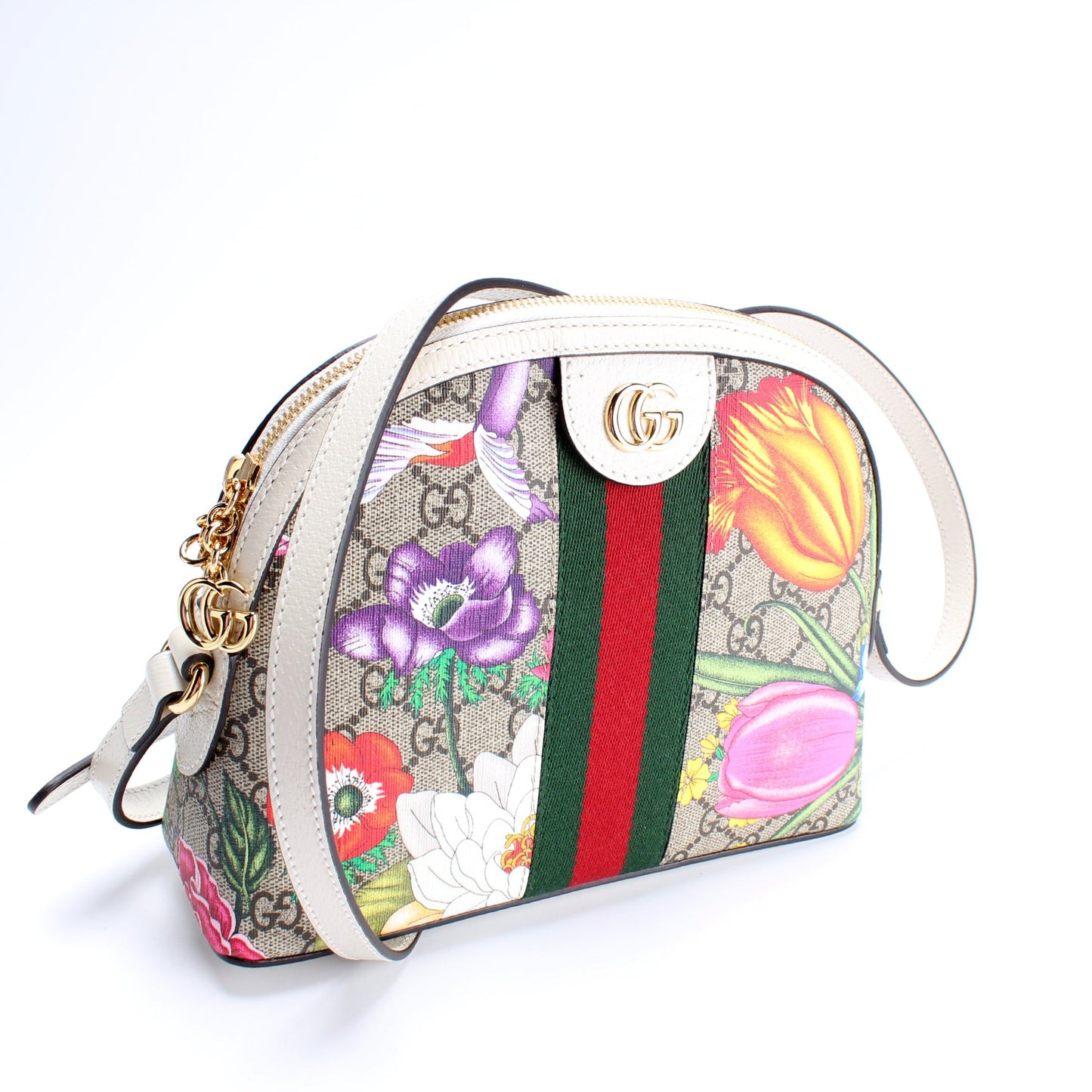 499621 Ophidia GG Flora Small Crossbody