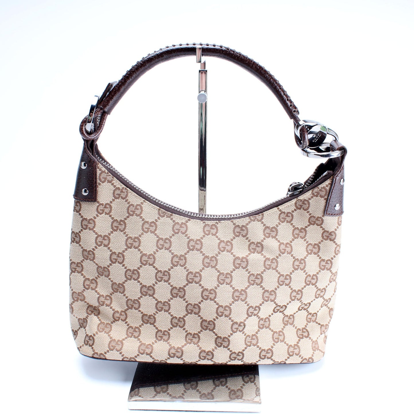 115002 GG Canvas Classic Ring Hobo