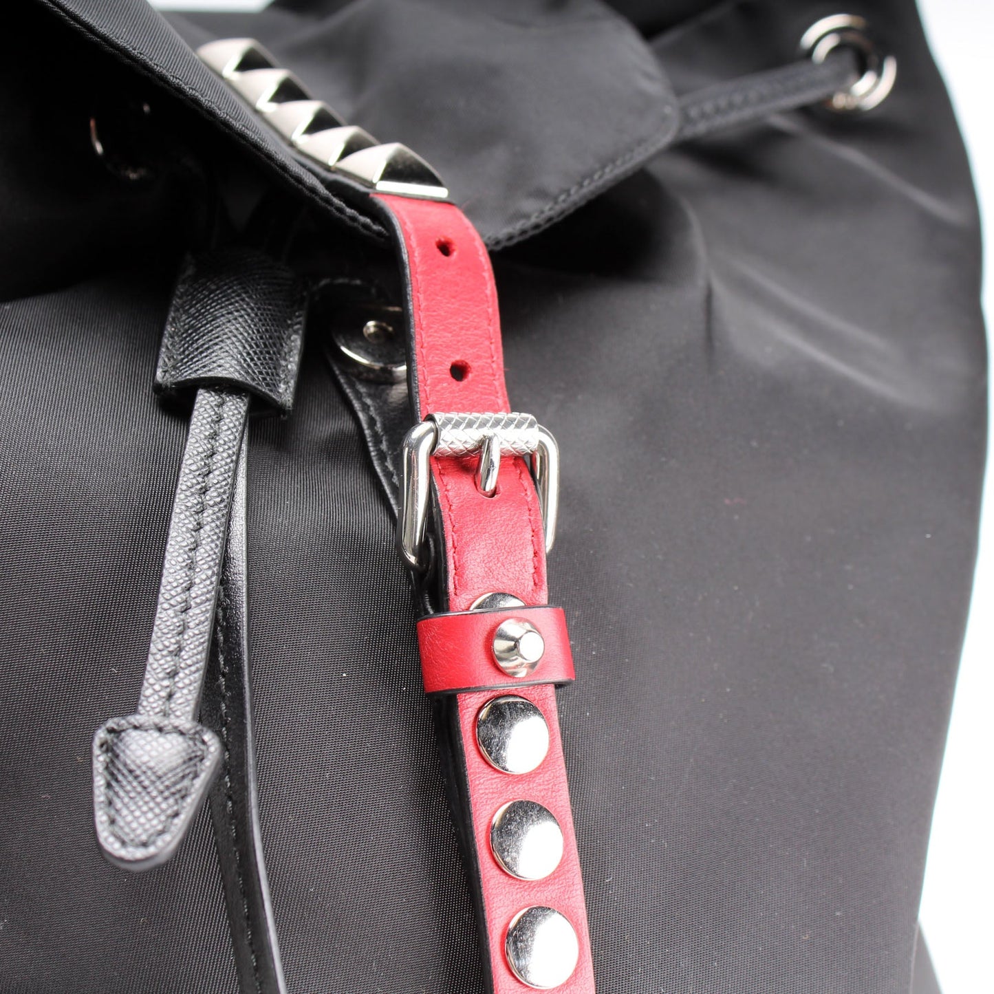 New Vela Nylon Studded Backpack