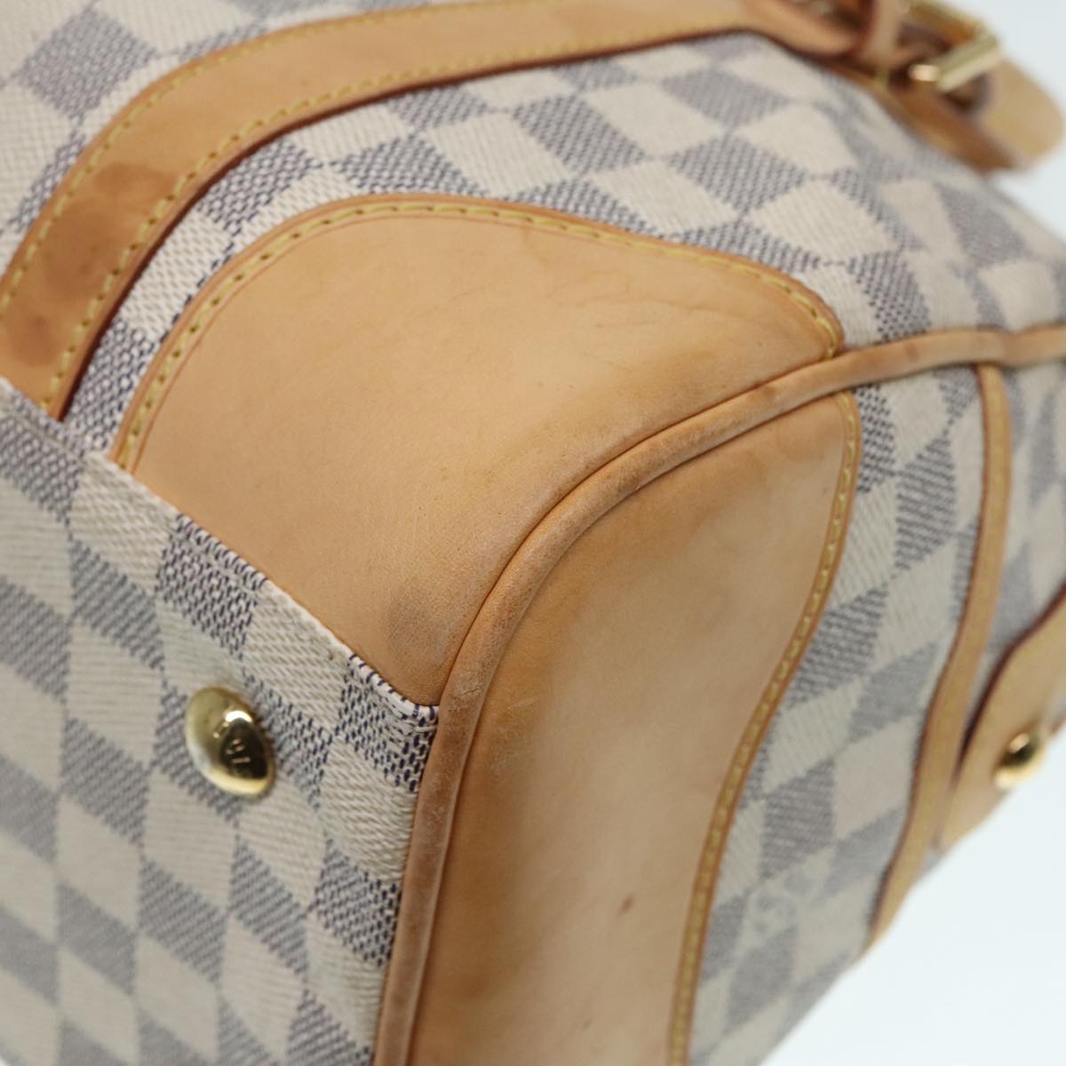 Louis Vuitton Berkley White Canvas Handbag
