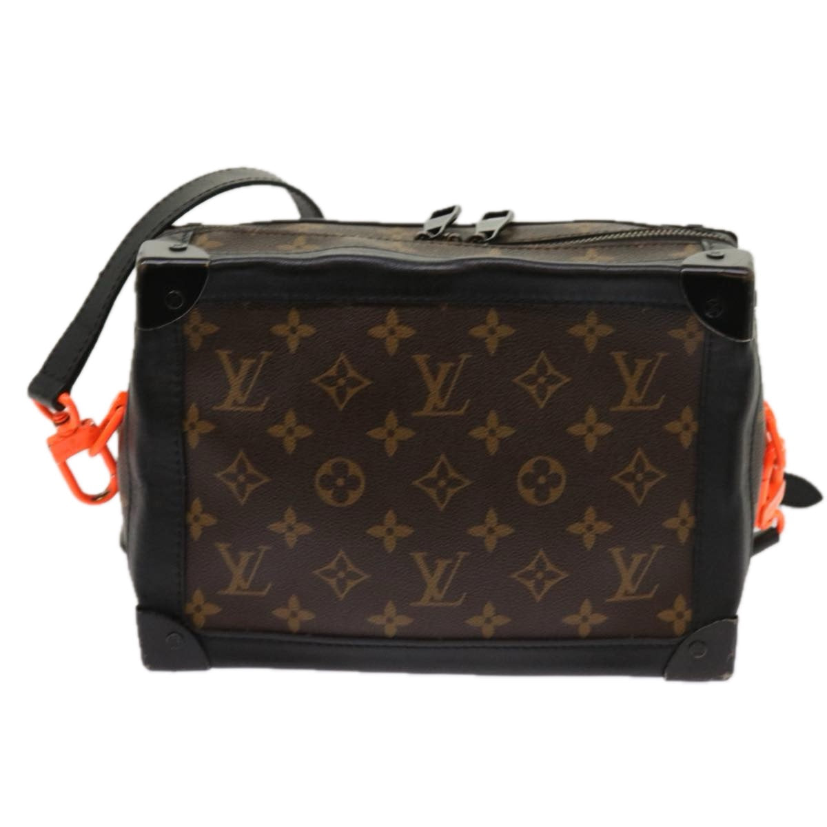 Louis Vuitton Trunk Brown Canvas Shoulder Bag