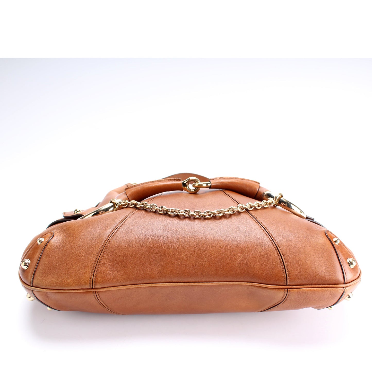131026 Horsebit Leather Hobo