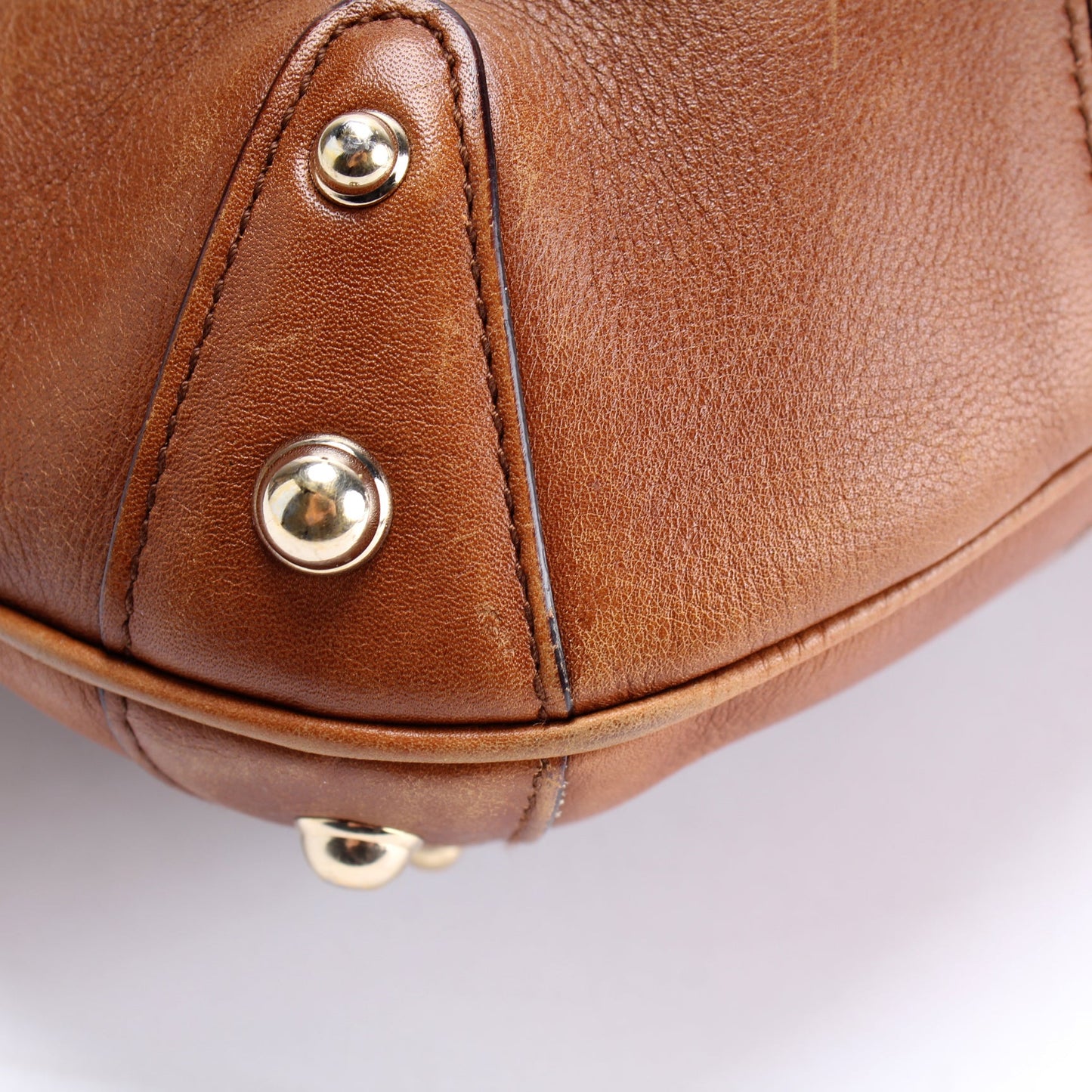 131026 Horsebit Leather Hobo
