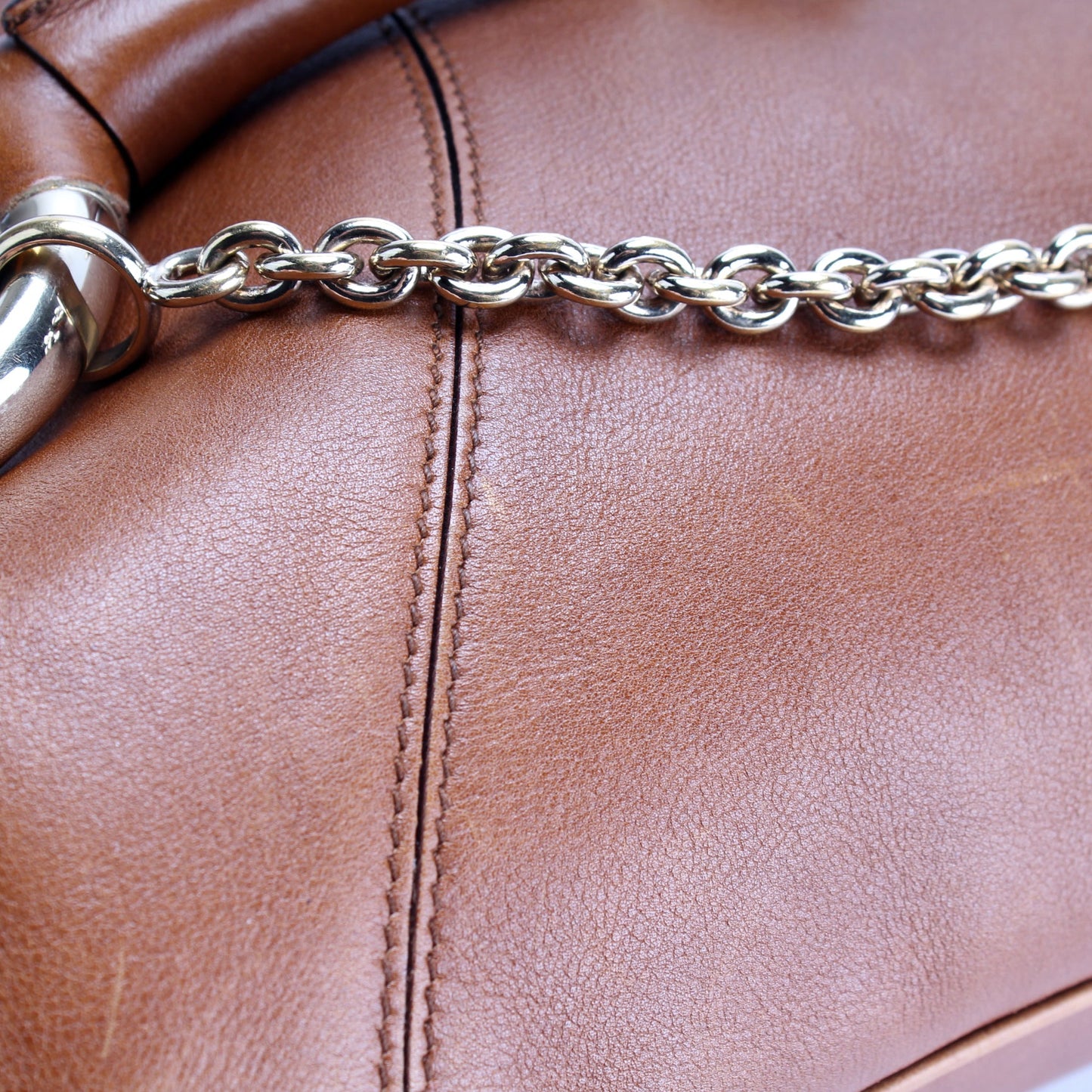 131026 Horsebit Leather Hobo
