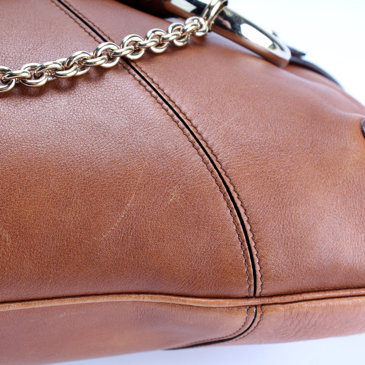 131026 Horsebit Leather Hobo